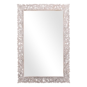 Wielkie indyjskie lustro z drewna mango – ręcznie rzeźbiony klejnot z duszą