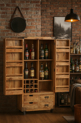 Industrial Bar Cabinet with Liquor Display.png