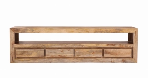 DREWNIANA SZAFKA RTV  ZEN INDYJSKIE MANGO (RTV-180/MANGO)