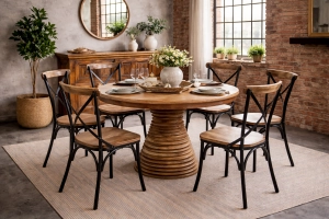 Loftowe krzesła z drewna mango – piękne, stylowe i eleganckie.