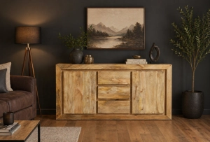 Komoda z drewna mango w stylu zen