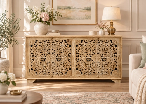 Carved Sideboard in an Elegant Pastel Room.png