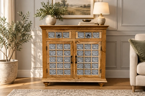Floral-panel cabinet in a refined living room.png