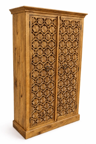 Carved Honey-Tone Mango Wood Vitrine.png