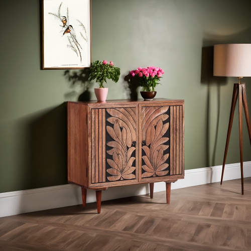 Minimalistyczna drewniana indyjska komoda mango.jpg