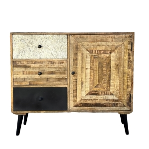 Indyjska drewniana komoda loftowa drewna mango